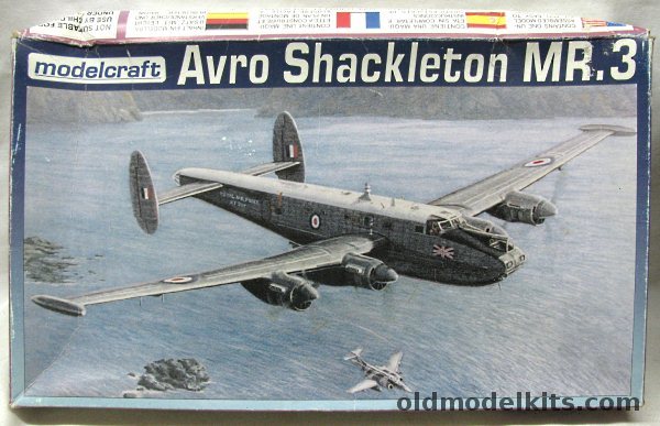 Modelcraft 1/72 Avro Shackleton MR.3 RAF (Ex-Frog) - Royal Air Force (RAF) or South African Air Force (SAAF), 72-050 plastic model kit